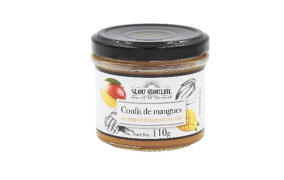 Confit de mangue au piment d’espelette 