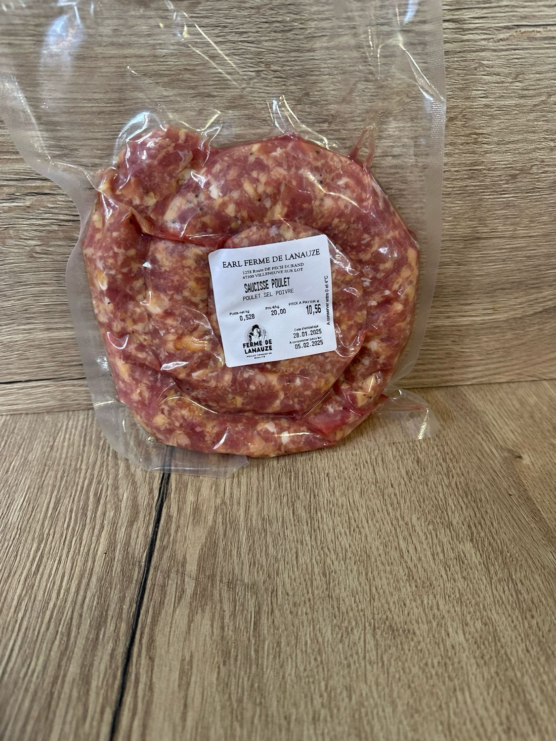 Saucisse de poulet