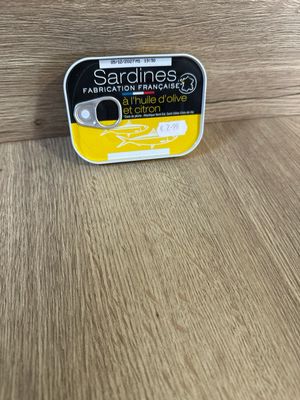 SARDINES à l’huile d’olive et citron