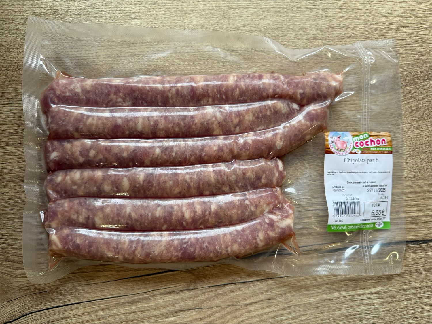 Chipolata de porc