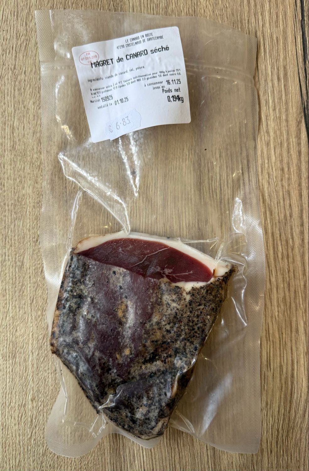 Magret de Canard séché entier