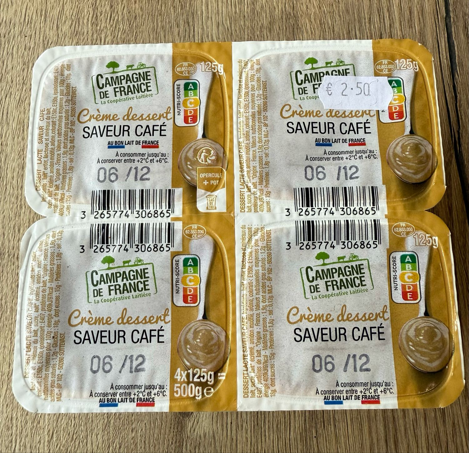 Crème dessert café