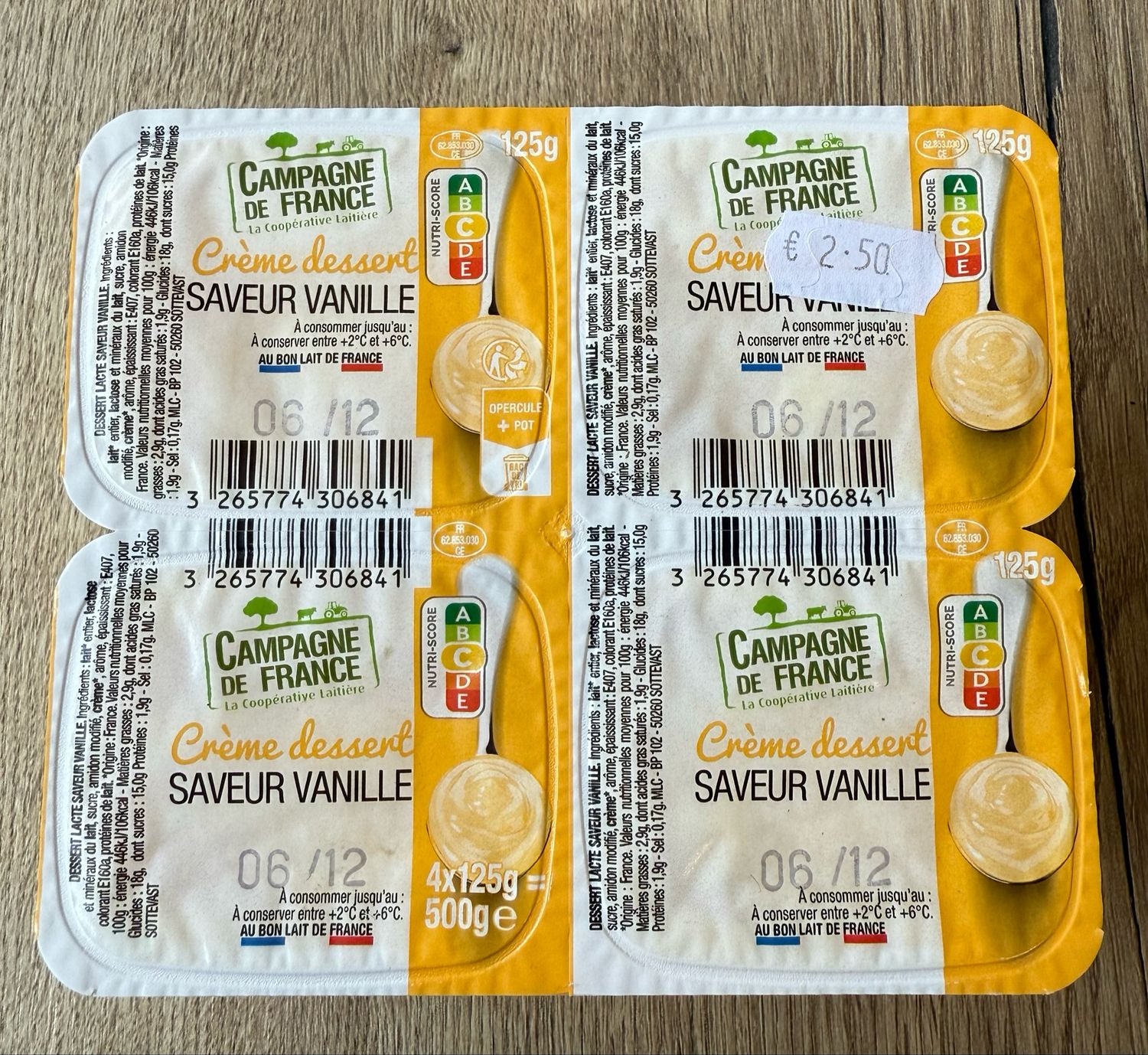 Crème dessert vanille