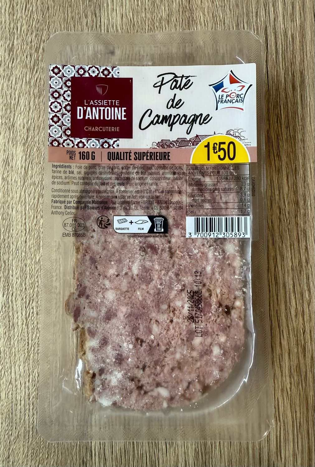 Pâté de campagne 160g