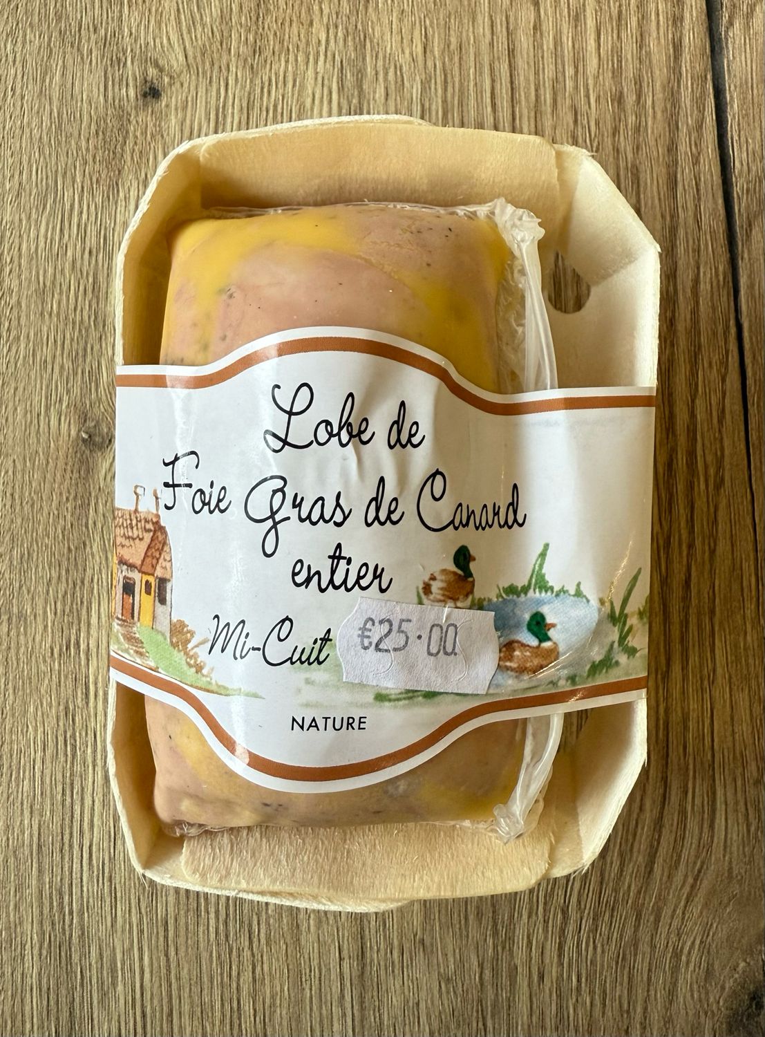 Lobe de foie gras entier mi cuit