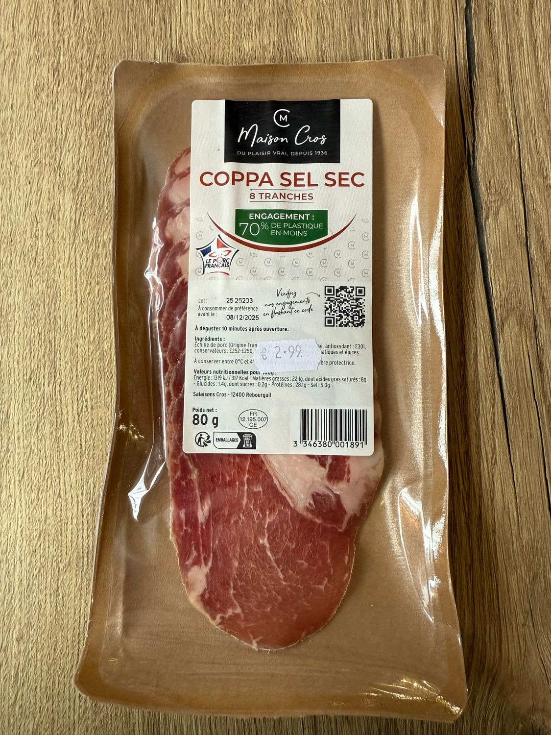 Coppa Sel Sec - 8 tranches