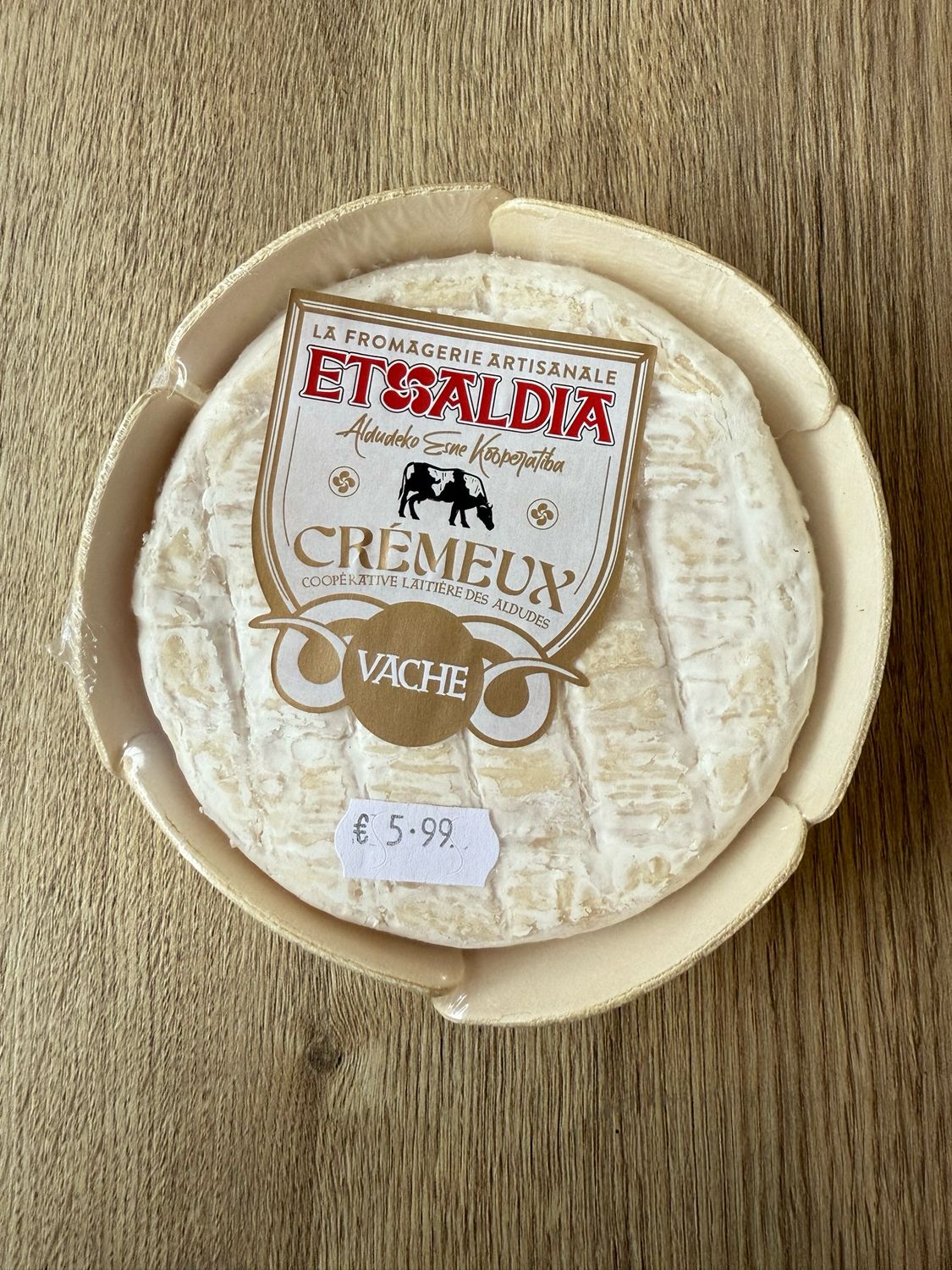 Fromage Artisanal Etaldia Crémeux