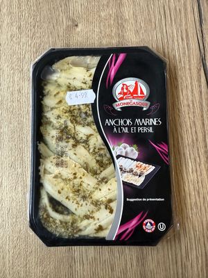 Anchois marinés à l’ail et au persil