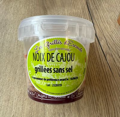 Noix de cajou grillées sans sel (250 g)