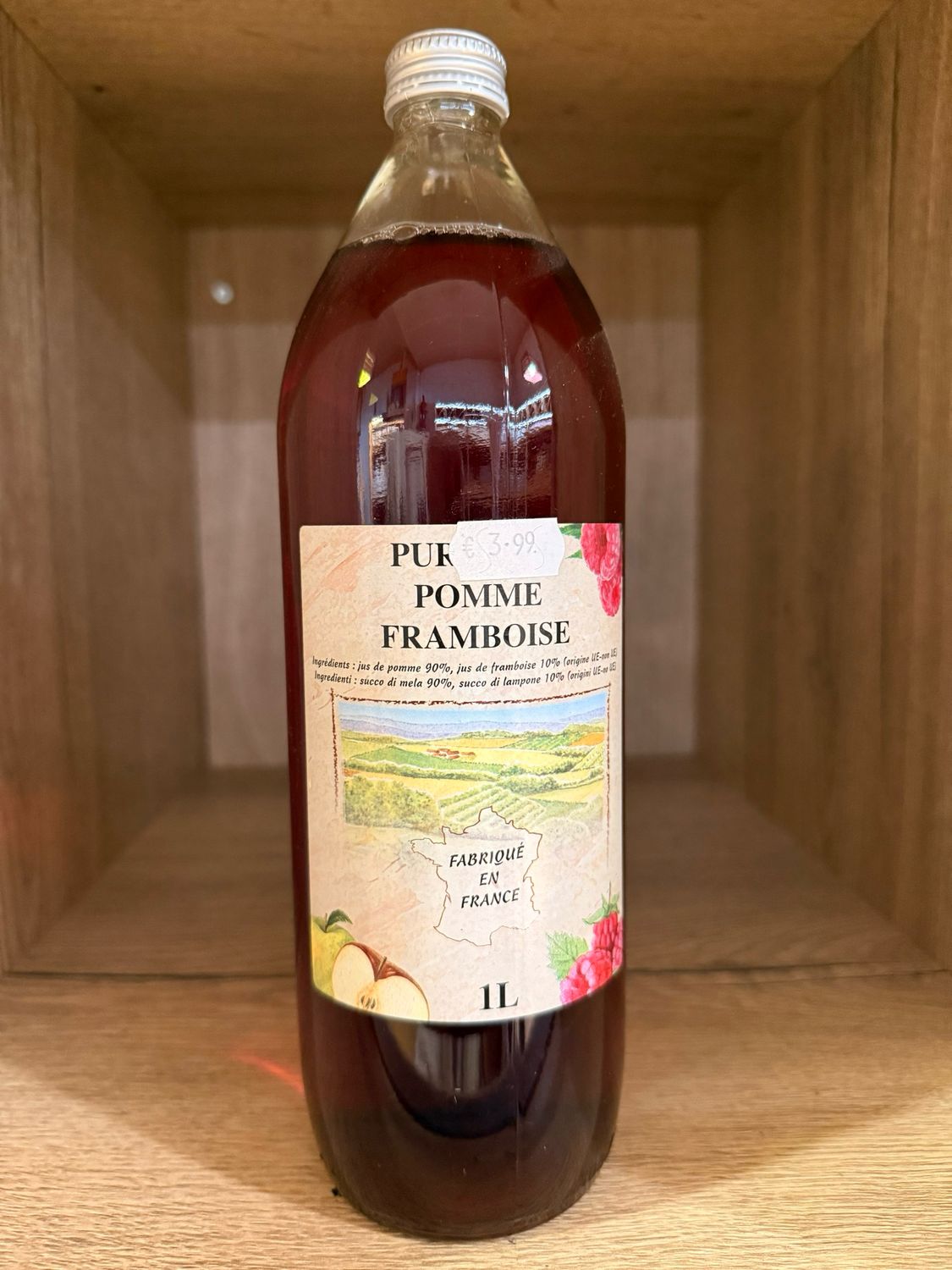 Pur jus pomme framboise