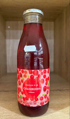 Boisson à la cranberry