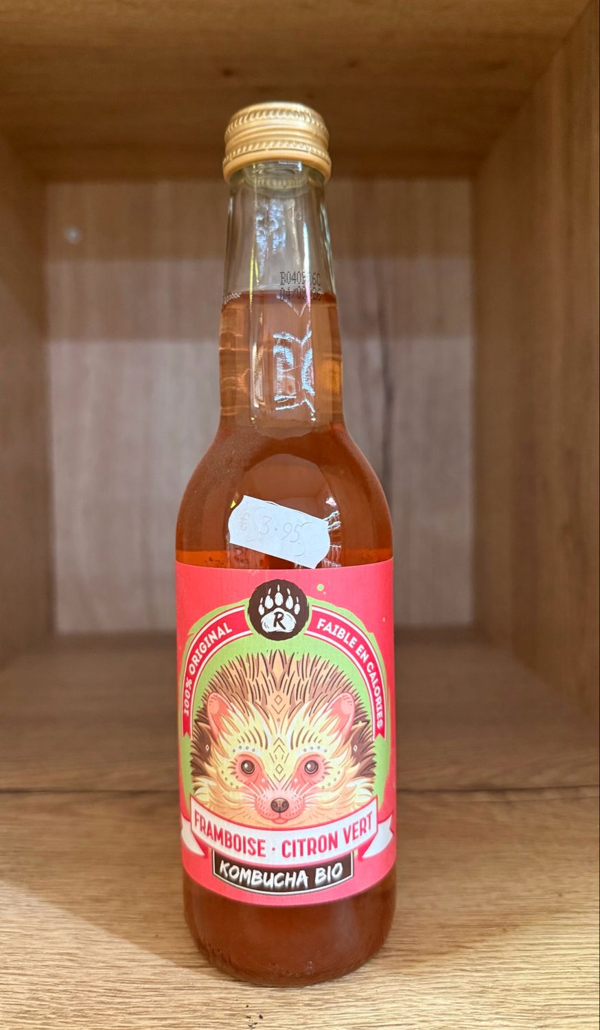 Kombucha bio framboise citron vert