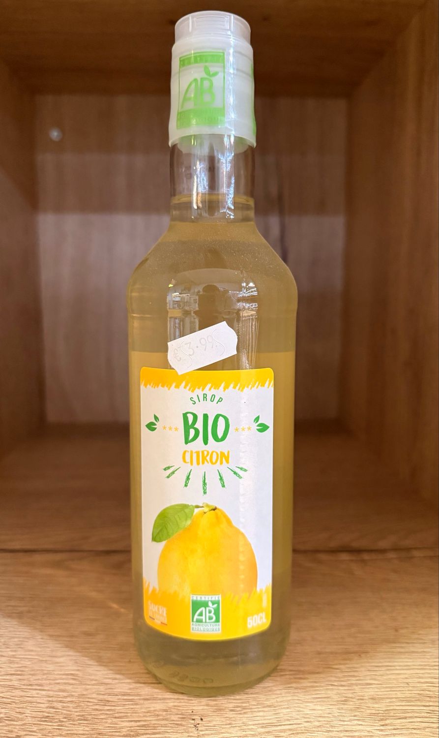 Sirop bio citron
