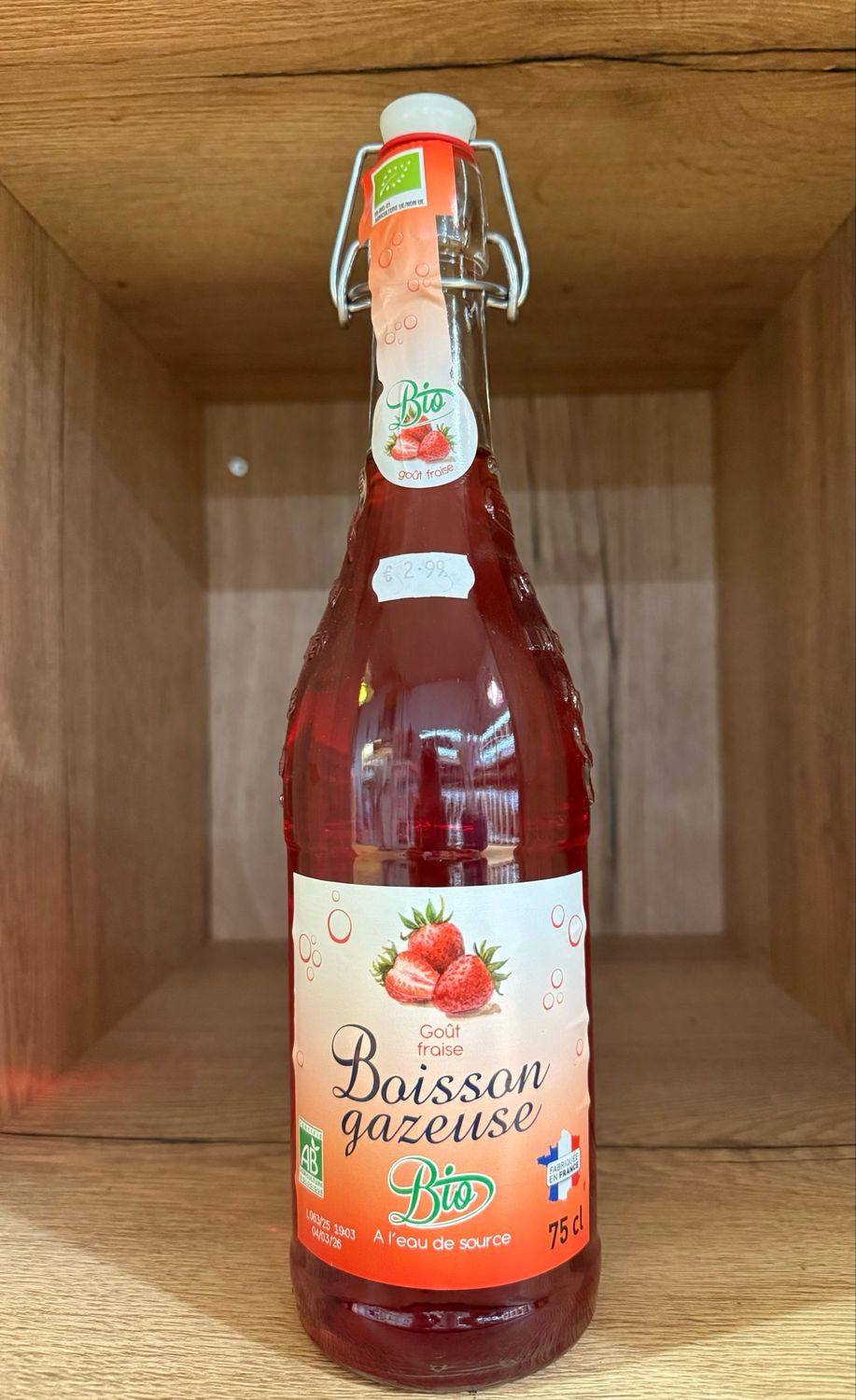 Boisson gazeuse fraise