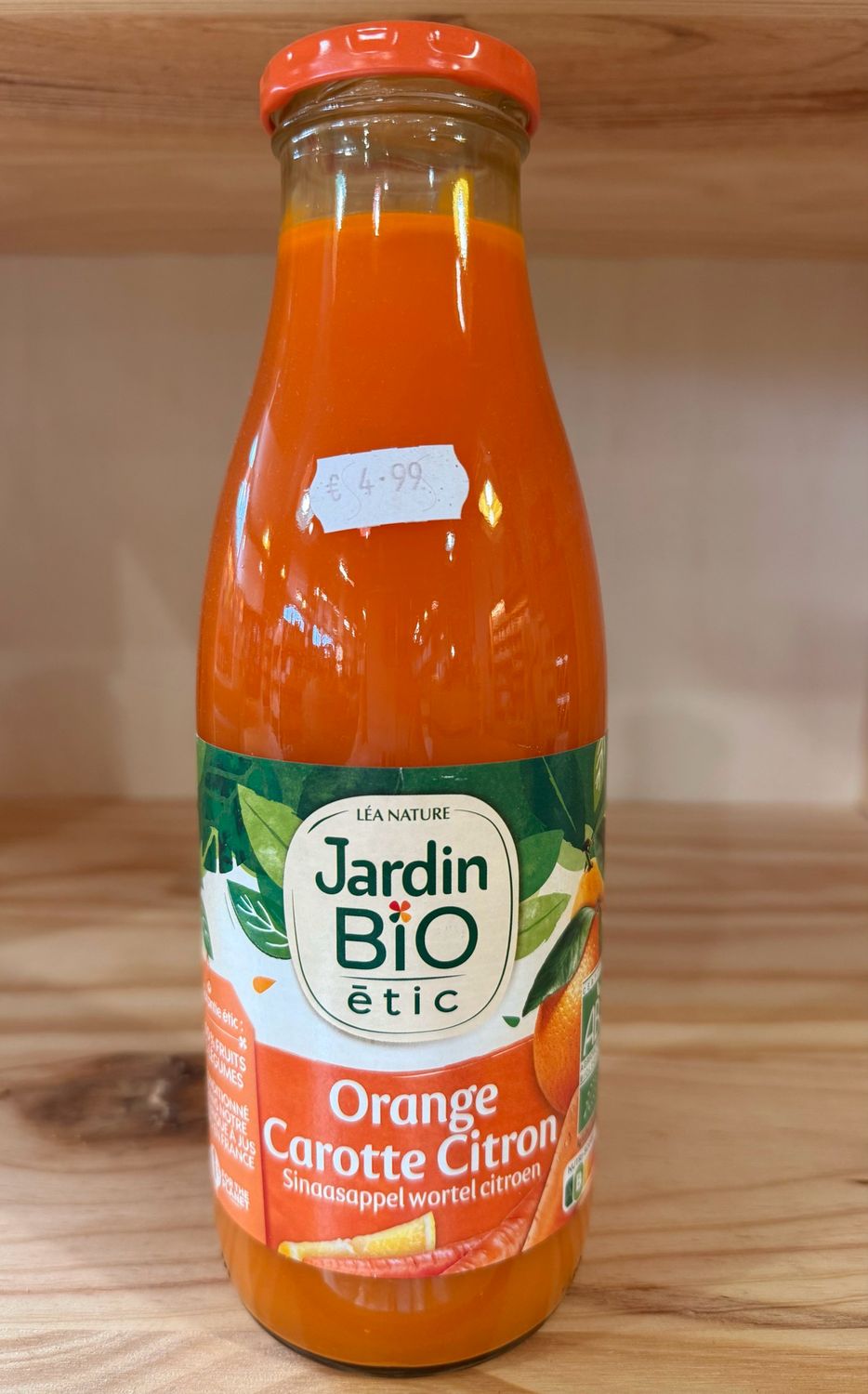 Jus bio orange-carotte-citron
