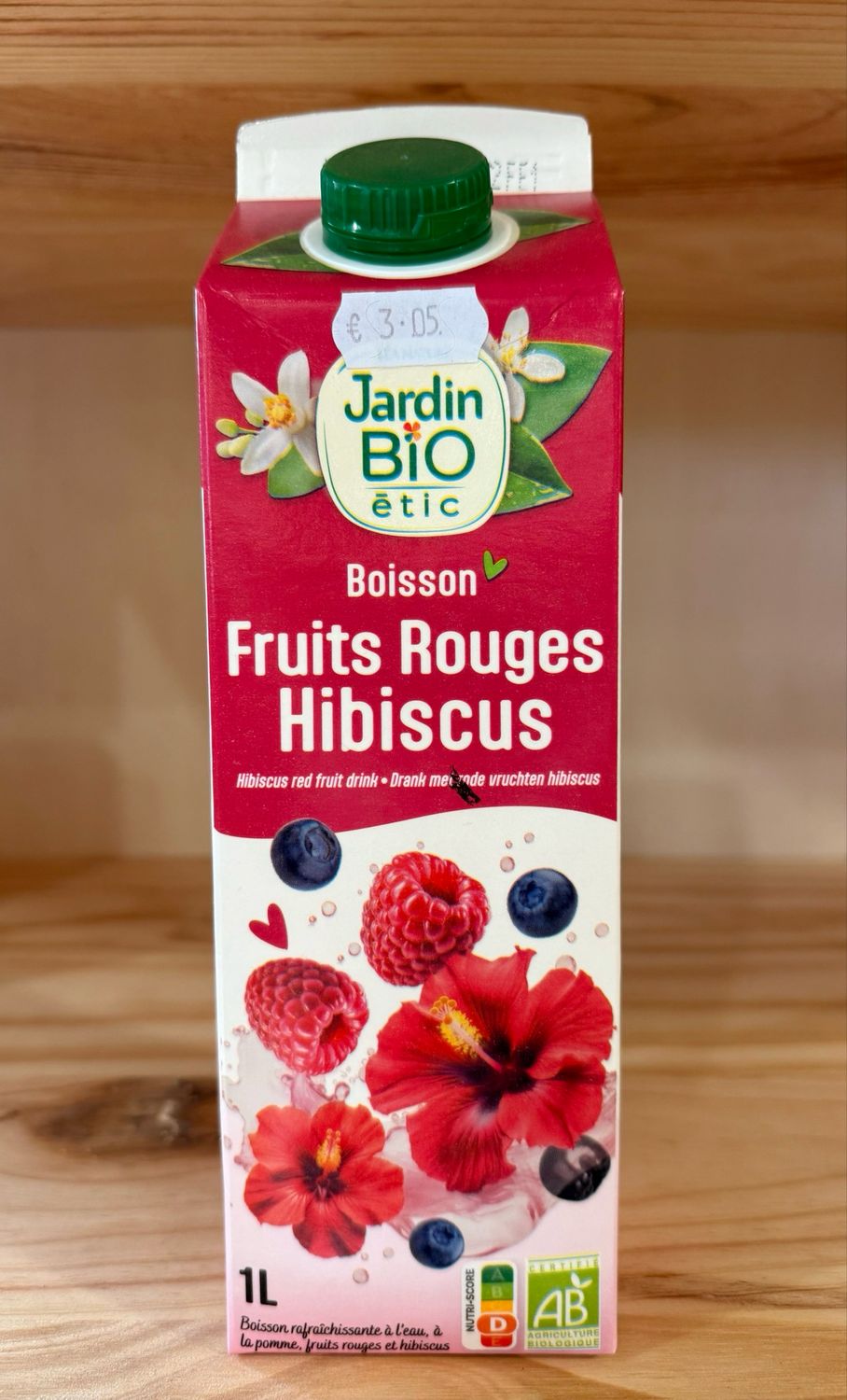 Jus bio fruits rouges hibiscus