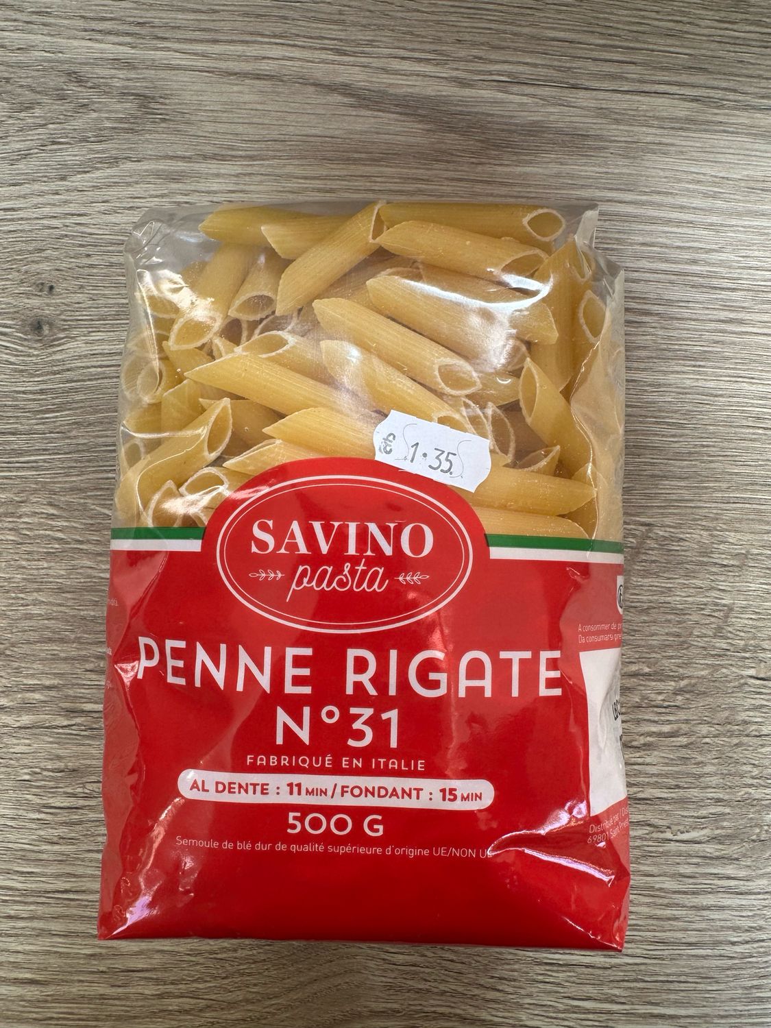 Pâtes Penne Rigate n31