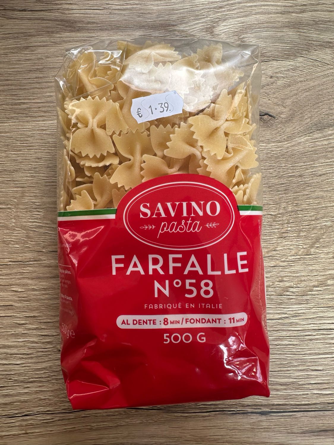 Pâtes Farfalle (500g)