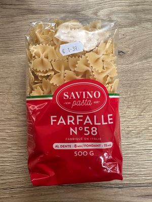 Pâtes Farfalle (500g)