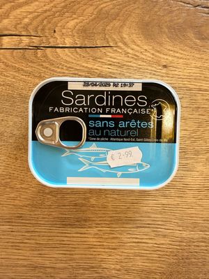 SARDINES sans arêtes au naturel