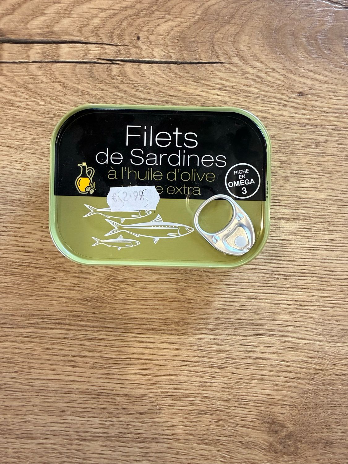SARDINES à l’huile d’olive vierge extra