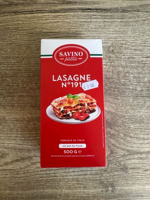Pâtes à lasagne n191
