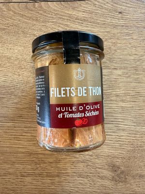 Filets de thon huile d’olive et tomates séchées