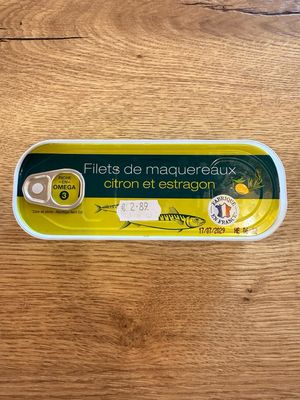 Filets de maquereaux citron estragon