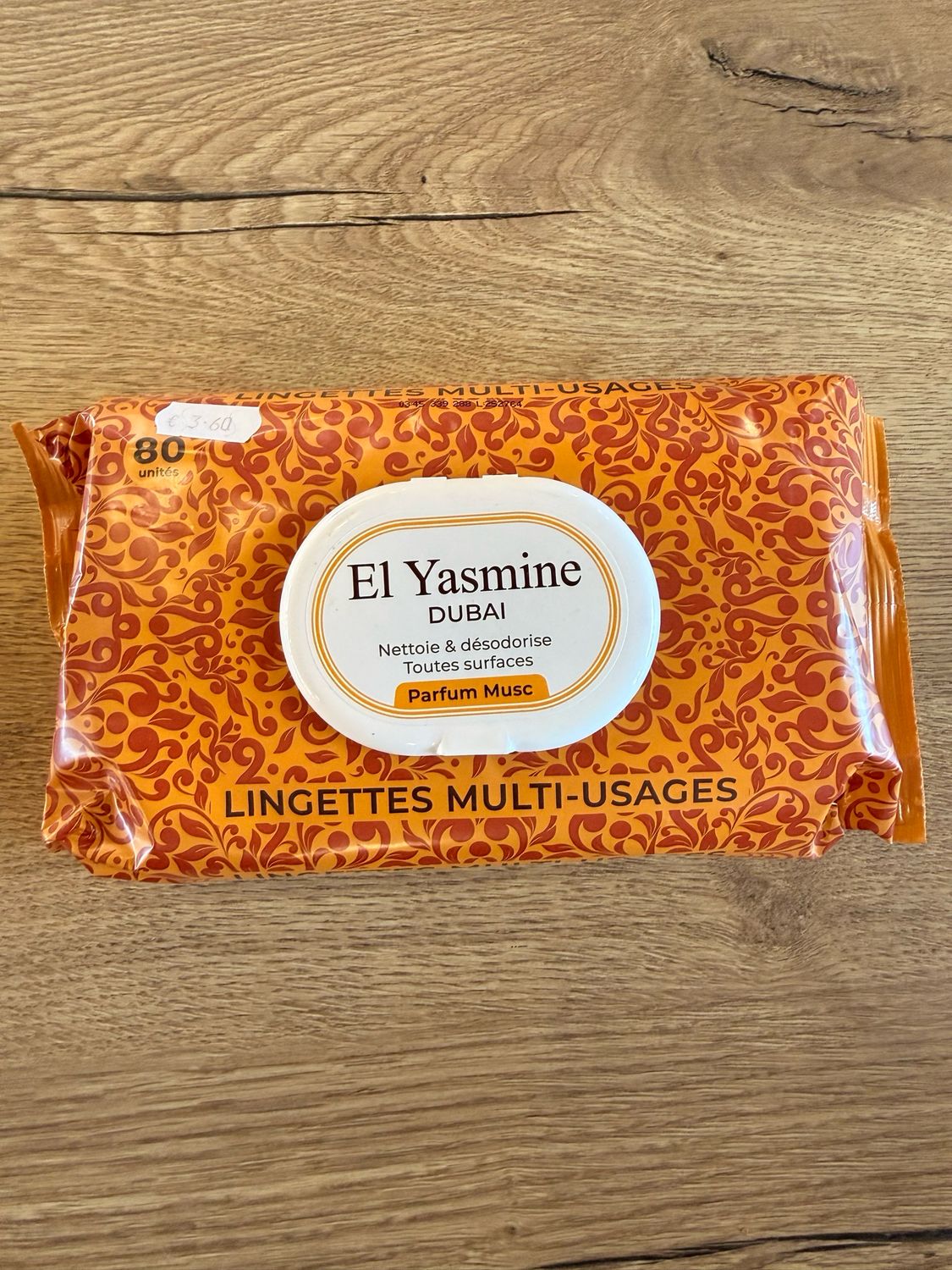 Lingettes El Yasmine Musk