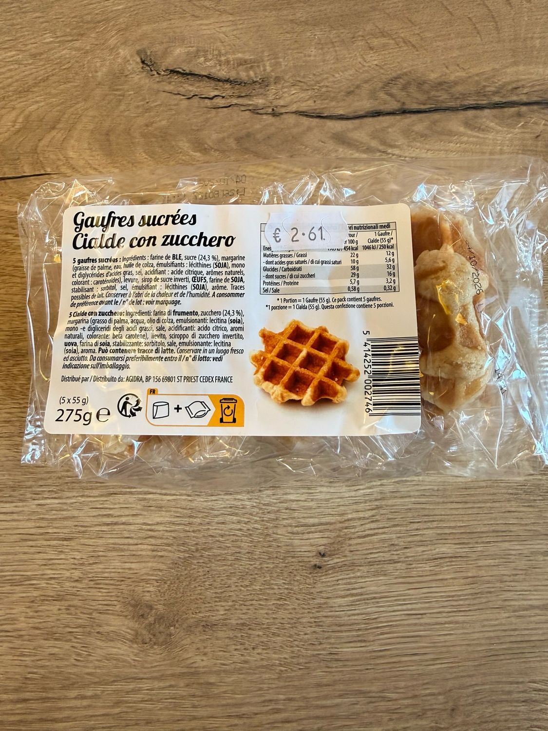 Gaufres sucrées