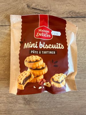 Mini biscuits pâte à tartiner