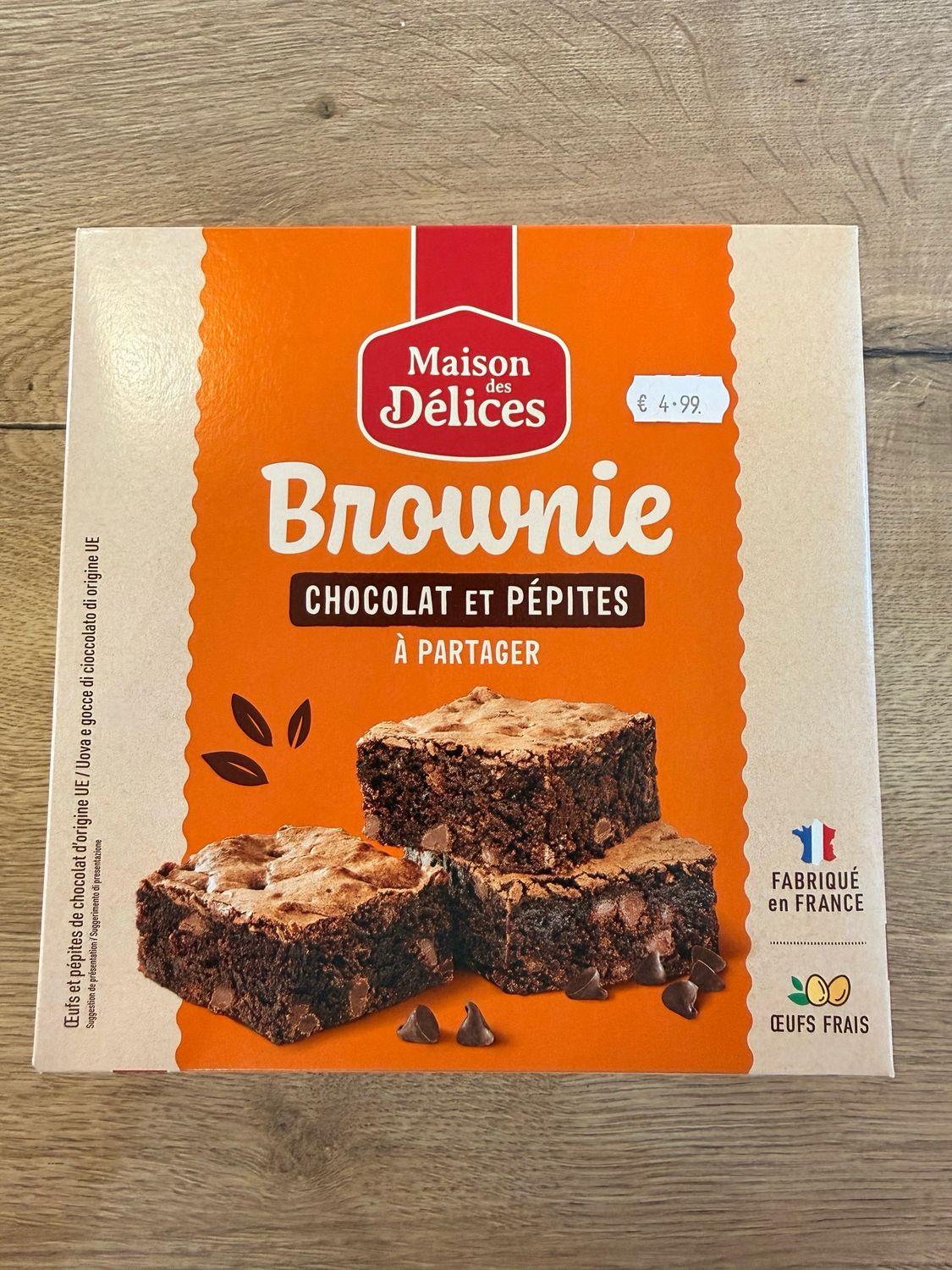 Brownie pépites de chocolat