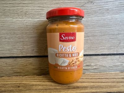 Sauce pesto ricotta et noix