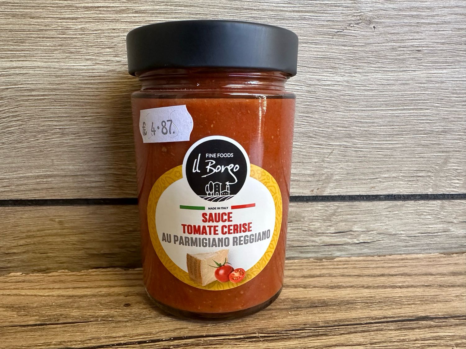 Sauce tomate cerise au parmigiano reggiano