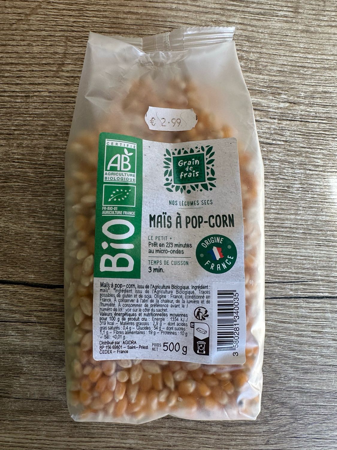 Maïs à pop-corn