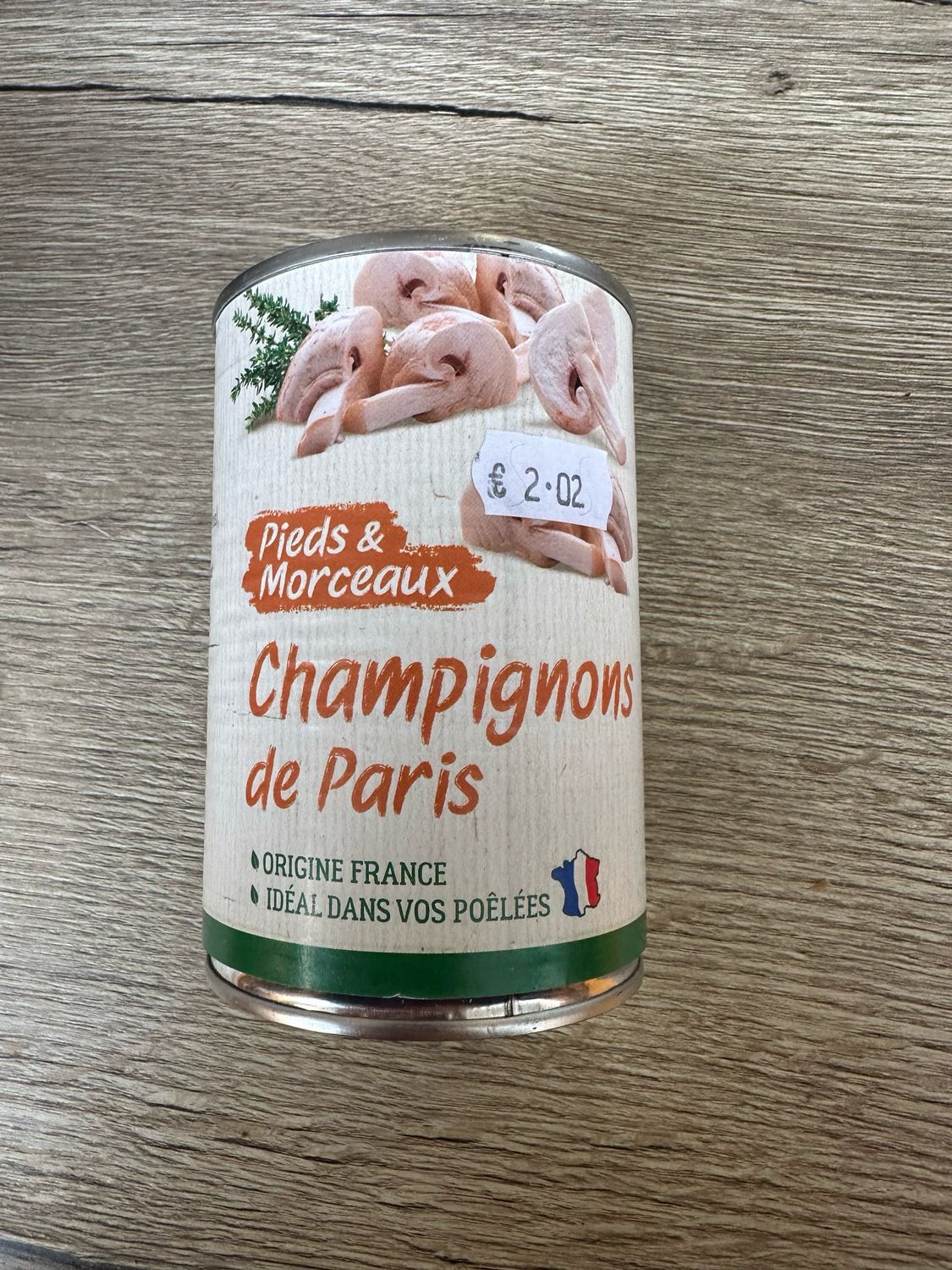 Champignons de Paris (pieds et morceaux)