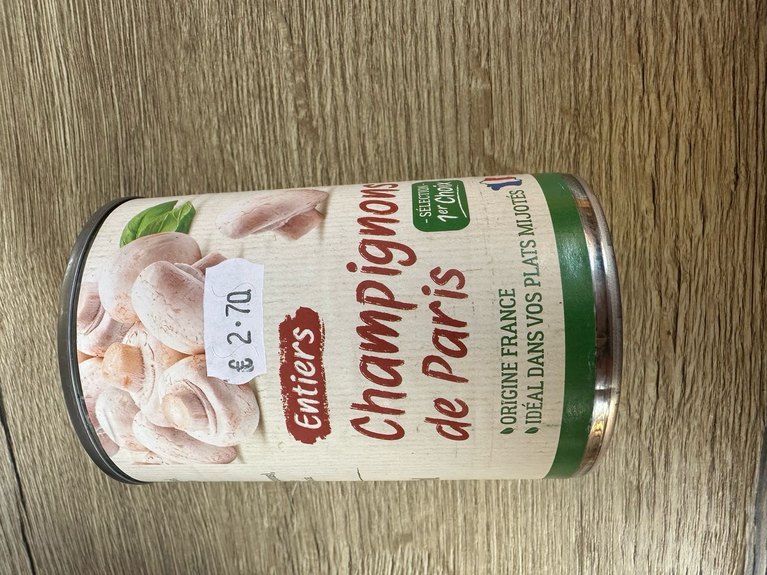 Champignons de Paris entiers