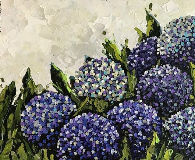 "Blue Hydrangeas"