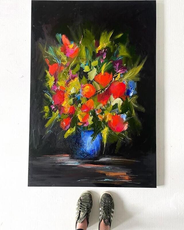 Blue vase