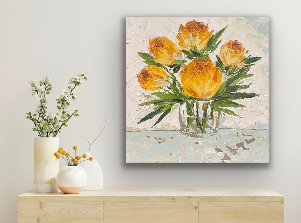 ‘yellow peonies’