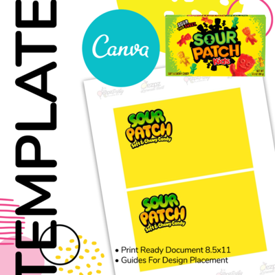 Canva • Sour Patch Box Label Canva • Sour Patch Box Label