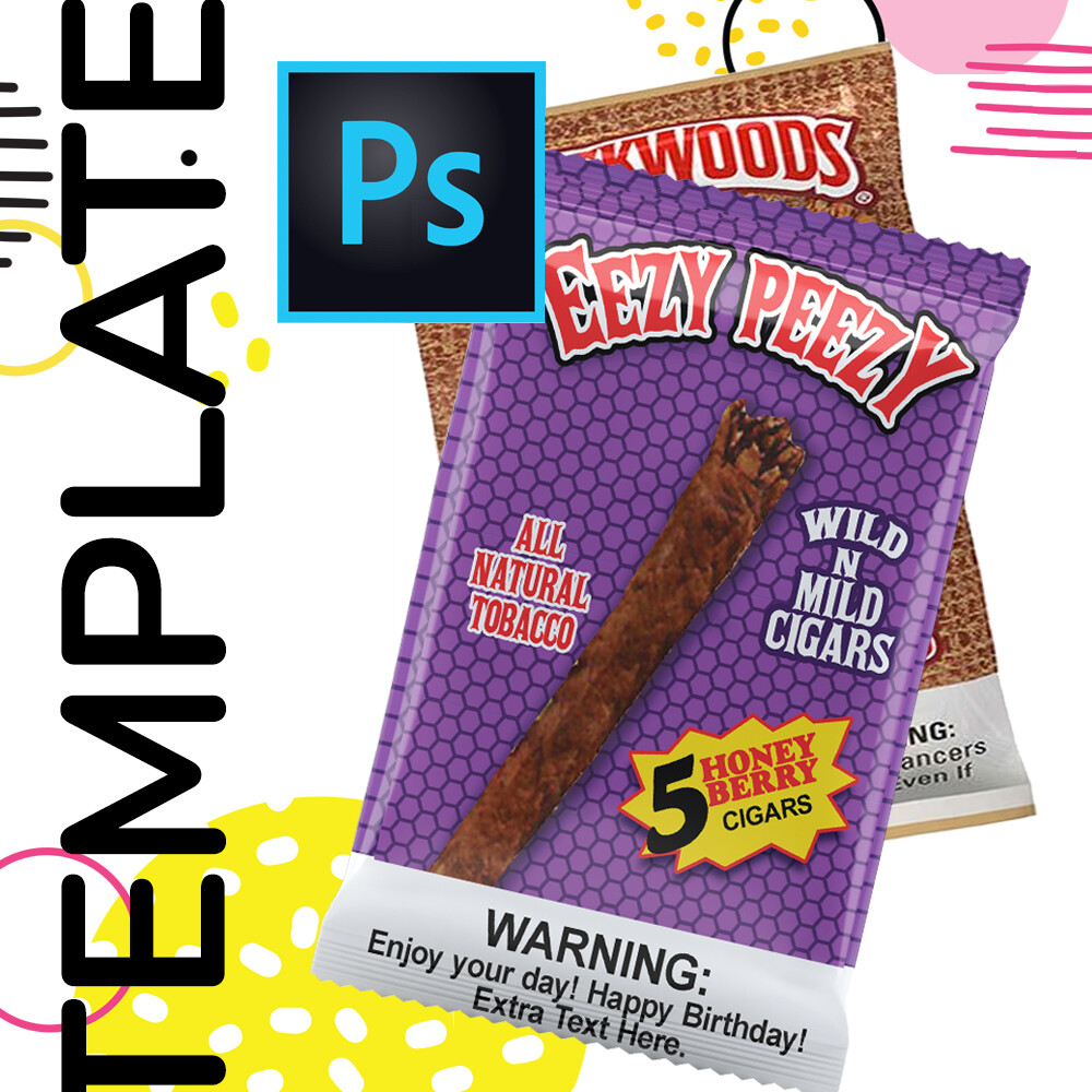 PSD • Wood Cigar Package