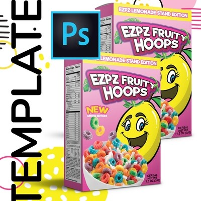 PSD • Mini Cereal Box Template