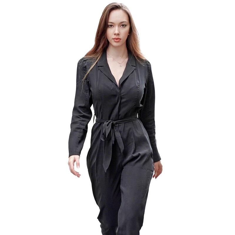 Jumpsuit  uni black colour