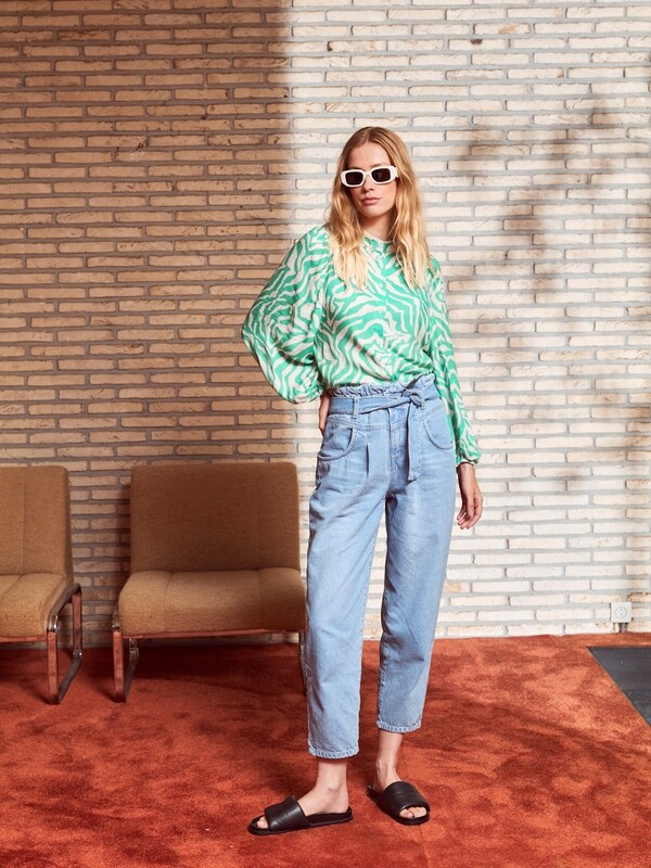 IMPREVU - JEANS in ECO blue denim