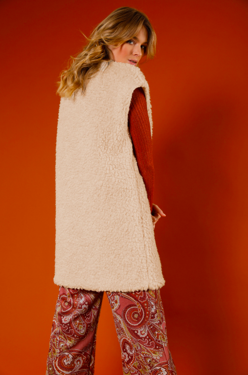 IMPREVU - Sleevles Mouton Jacket