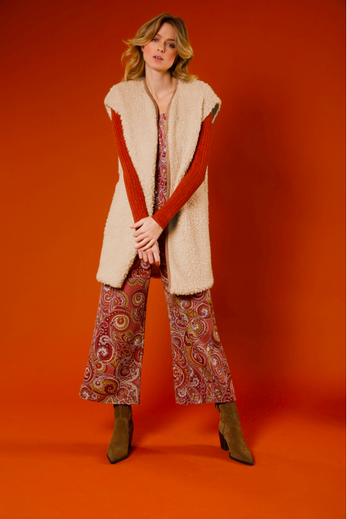 IMPREVU - Sleevles Mouton Jacket