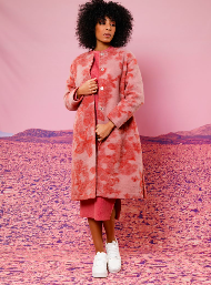 IMPREVU - COAT in PRINTED WOOL