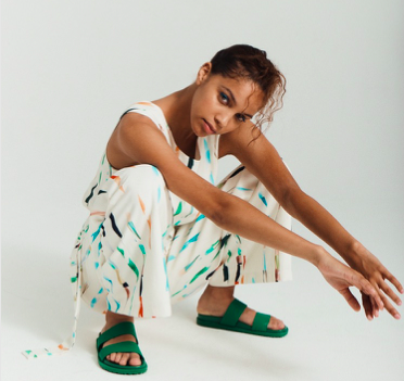 FAM - Hanna Jumpsuit - White Eco Print