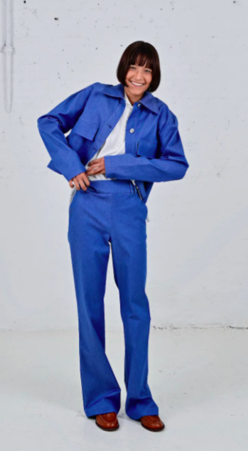 FAM - Lucy Trousers - Blue BCI Cotton Jeans